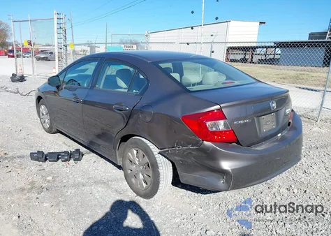 2012 Honda Civic Lx z USA, uszkodzony, nr VIN 19XFB2F57CE013567